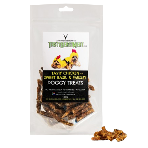 TBM - 100g Chicken Sweet Basil Parsley Dog Treats
