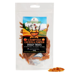 TBM - 100g Scrumptious Chicken Pumpkin Dog Treats