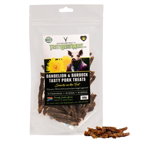 TBM - 100g Tasty Pork Dandelion Burdock Doggy Treats